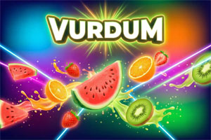 Vurdum, Meyve Parçalama oyununda parlak meyve sembolleri ve yüksek kazanç kombinasyonlarıyla dolu slot ekranı